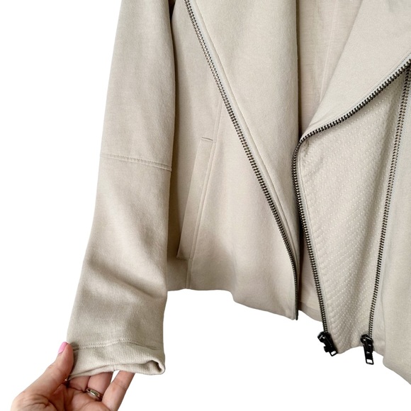 NWT Helmut Lang Double Zip Draped Tan Jacket P/XS - Picture 10 of 16